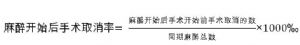 麻醉開始後手術取消率