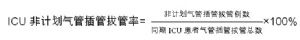 ICU非计划气管插管拔管率