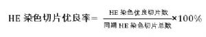 HE染色切片優良率