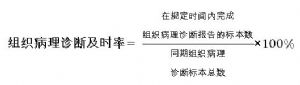 组织病理诊断及时率
