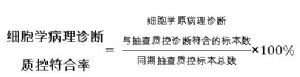 細胞學病理診斷質控符合率
