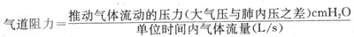 相联通的大小不同的液泡内压及气流方向示意图