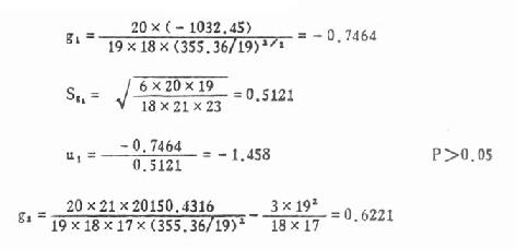 频数分布的偏度和峰度
