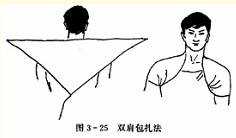  双肩三角巾包扎法