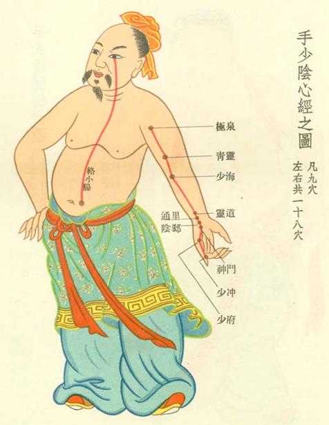 手少阴心经经穴分寸歌
