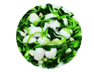 蒲公英烩鱼圆