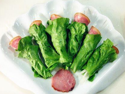 生菜肘花萝卜丝卷